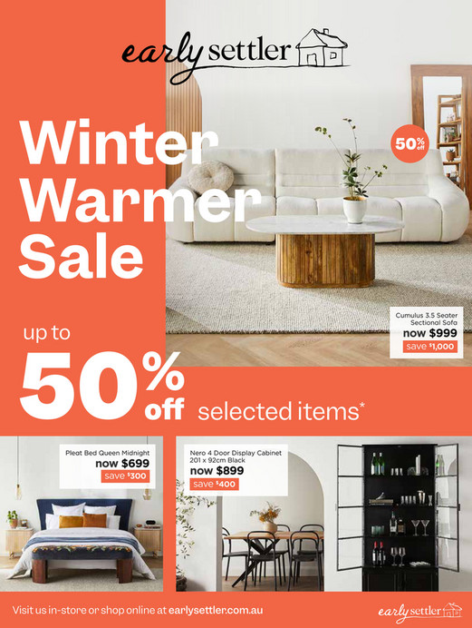 Early Settler 00182 July Winter Sale Catalogue AU FINAL Page 1