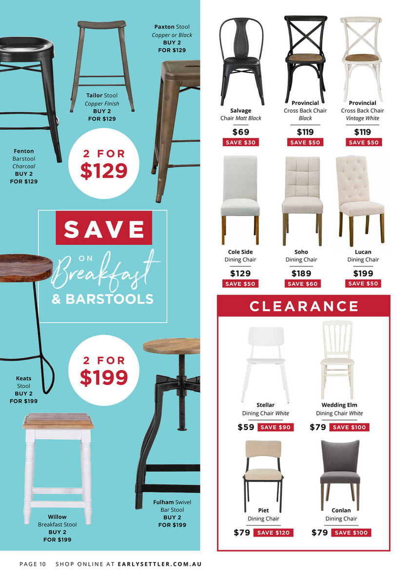 Early Settler Summer Sale Catalogue Page 10