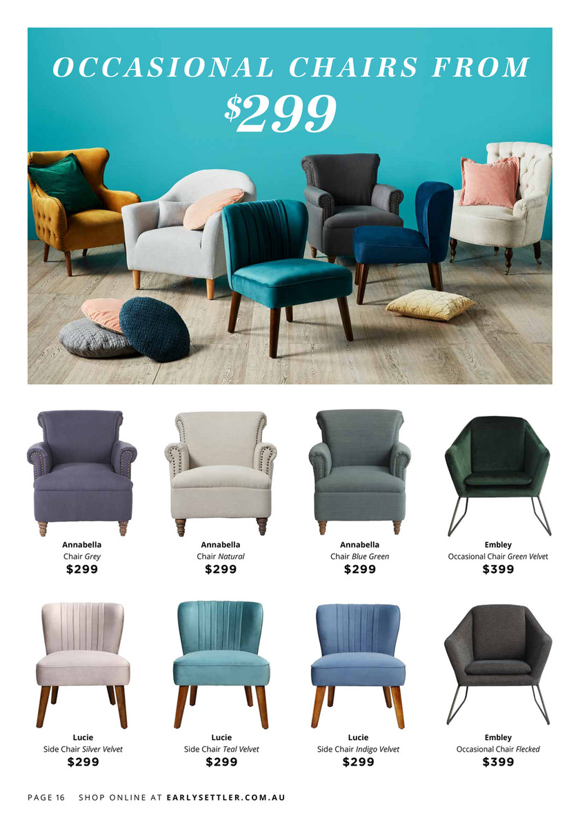 Early settler occasional chairs discount