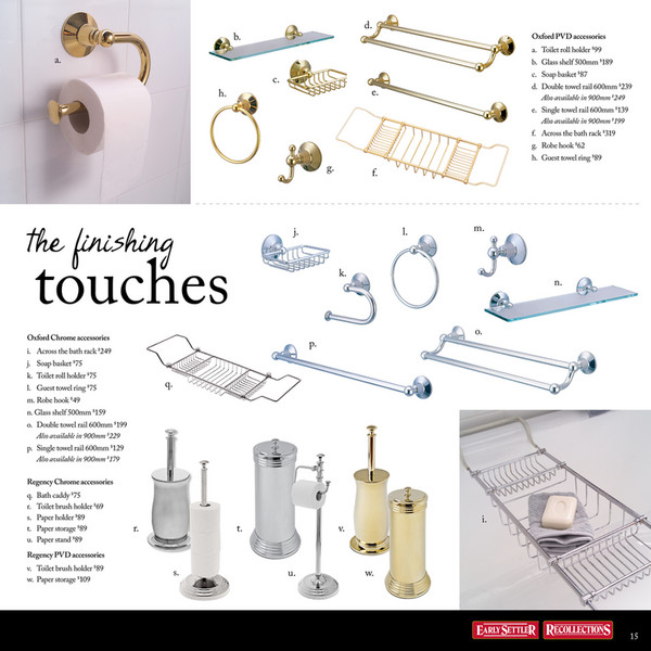 Early Settler Early Settler Bathroom Catalogue New Zealand Page 1415